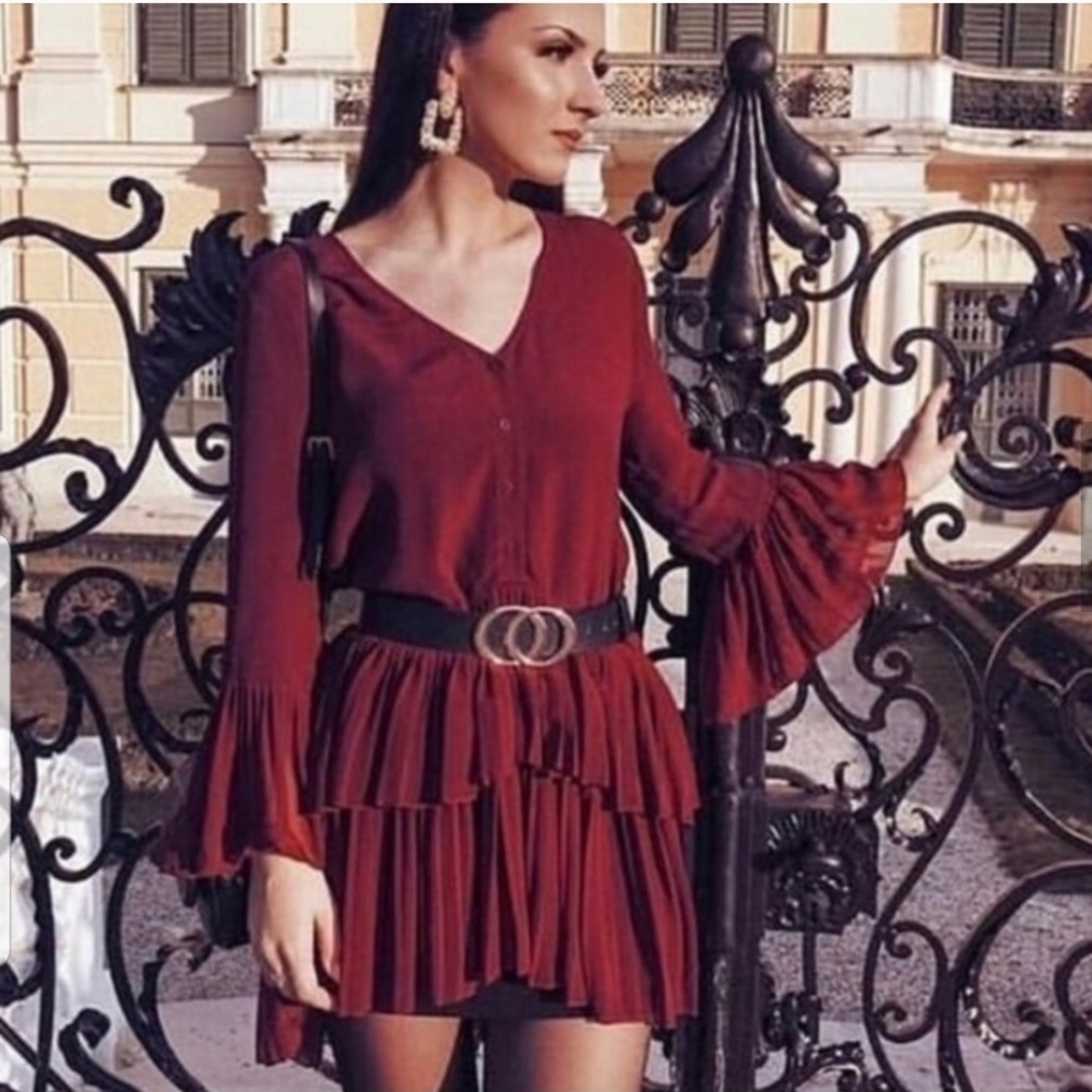 Zara pleated tunic